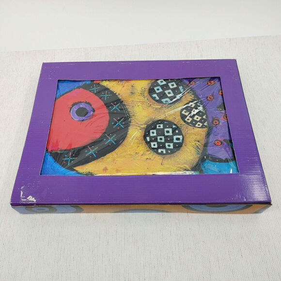 Whimsy Fish Wall Art Jenny Foster Ruffles Canvas Whimsy 2012 RARE Dead Stock - Picture 6 of 16